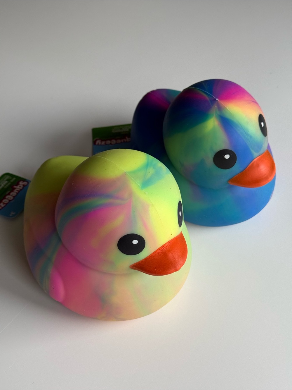 Set of two squeeezy ducks